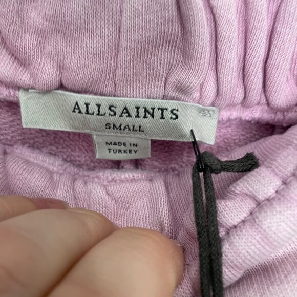 ALLSAINTS navarre pink lounge sweat shorts size S - Picture 3 of 7